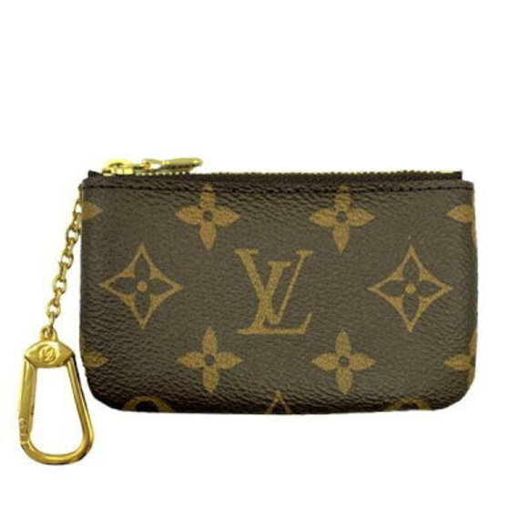 Louis Vuitton Ring Keychain Case Wallet Key Pochette Monogram - Picture 1 of 1